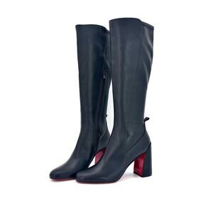 NEW Christian Louboutin Jane Botta 85mm Calf Leather Knee High Boots 42